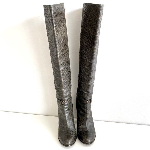 SERGIO ROSSI PYTHON BOOTS